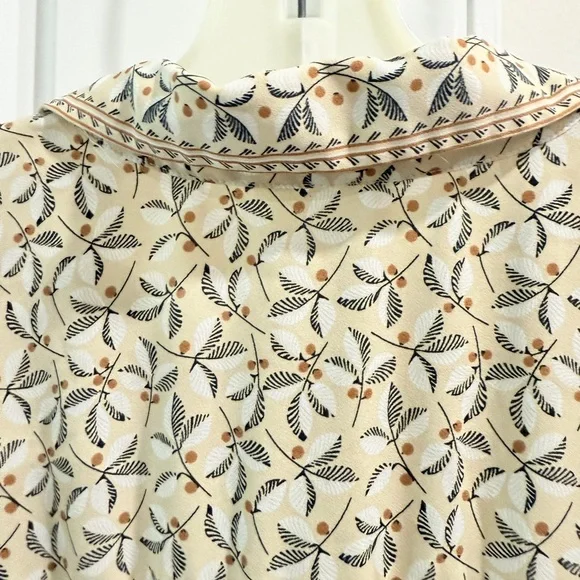 Max Studio Scarf Print Button Up Flowy Relaxed Travel Oversized Resort wear - Picture 11 of 11